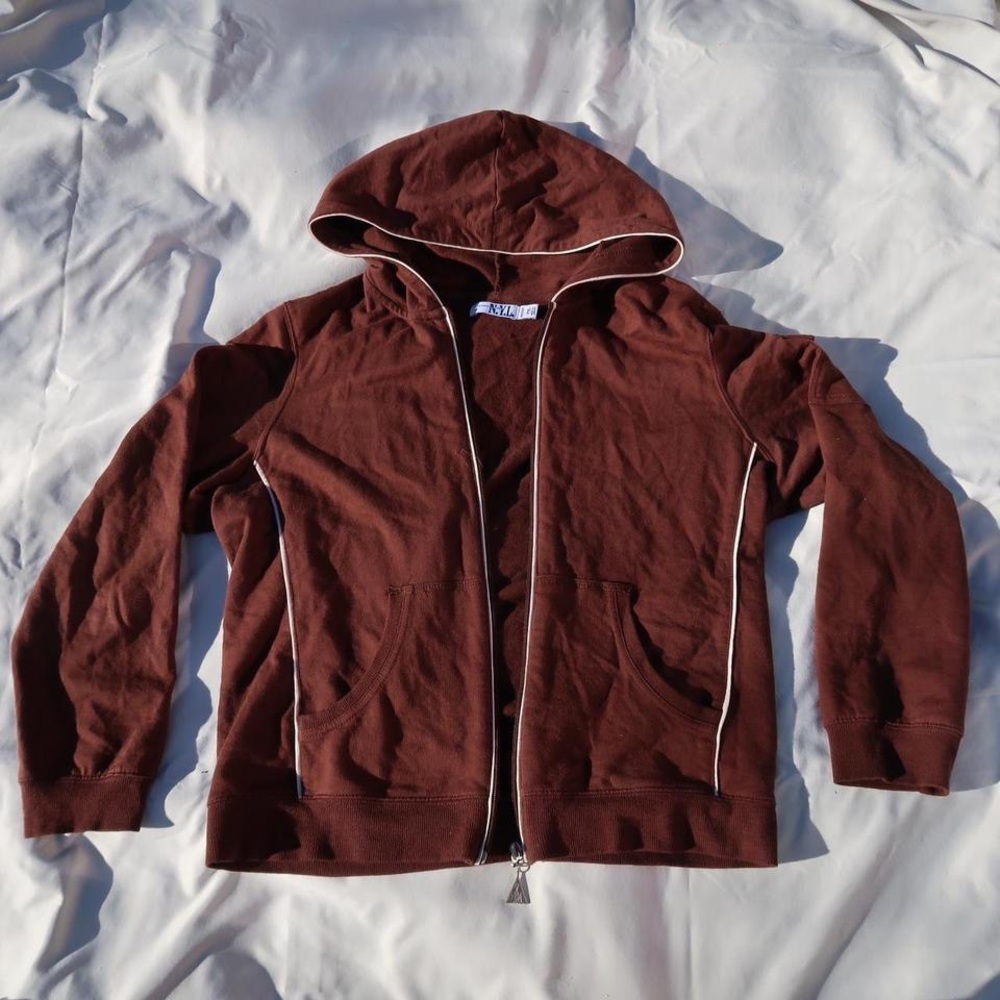 New York Laundry brown zip-up jacket🍂